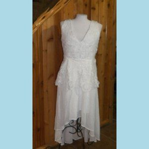 White dress with lace